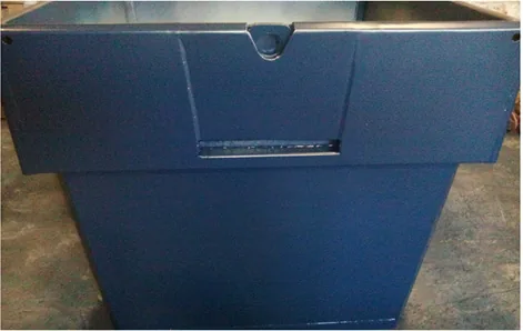 Minicontainer, lackiert